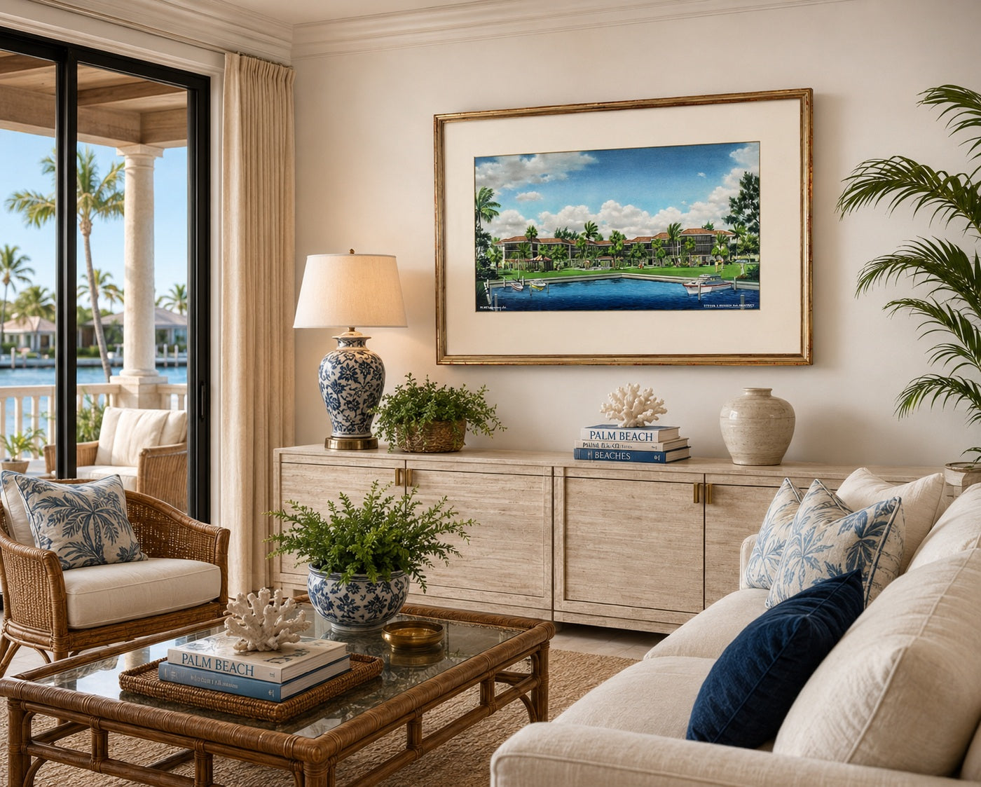 Somerset_at_Moorings_Naples_Florida_architectural_illustration_in_coastal_modern_home