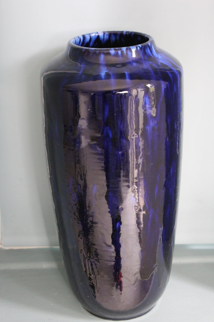 Stylish Blue Vintage Vase by Scheurich - Perfect for Flower Arrangements