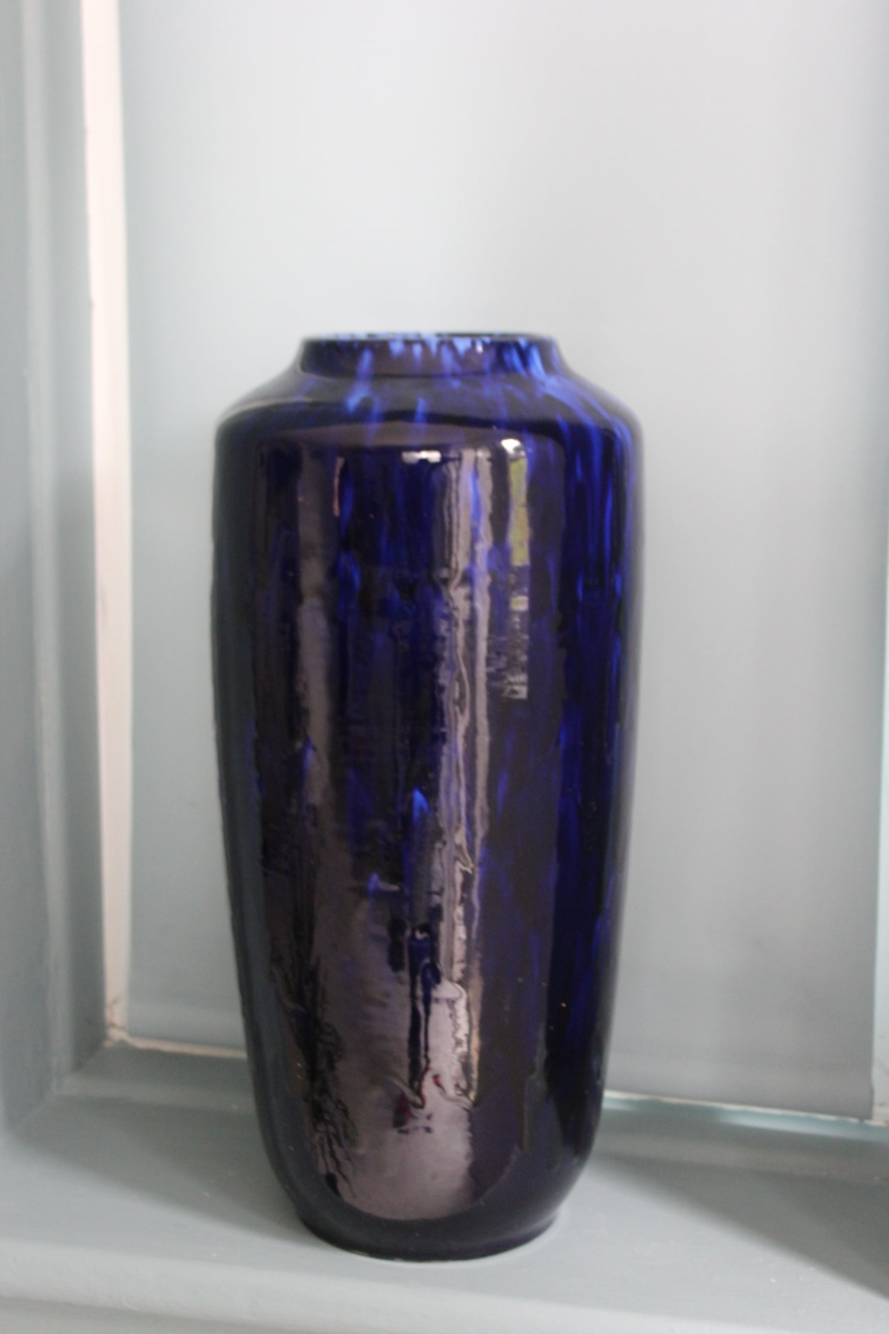 Unique Handmade Scheurich Pottery Vase with Numbered Stamp