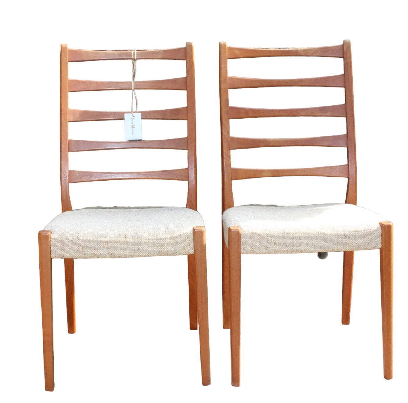 Swedish Ladder Back Dining Chairs by Svegards of Markaryd
