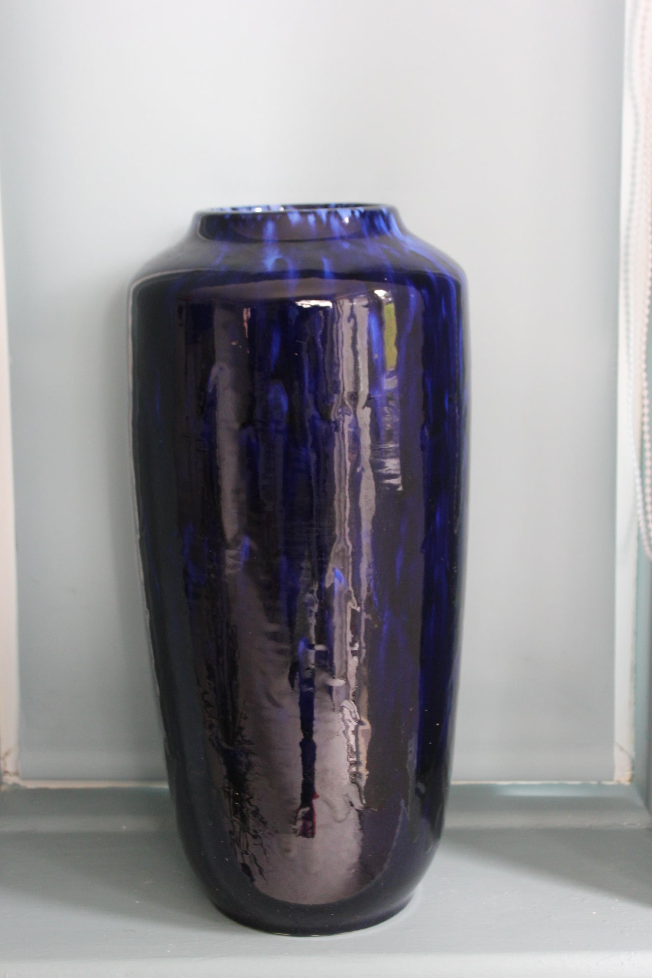 Vintage Blue Scheurich Vase for Home Decoration and Collectors