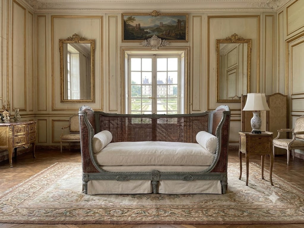 Vintage French Day Bed featured in a room setting