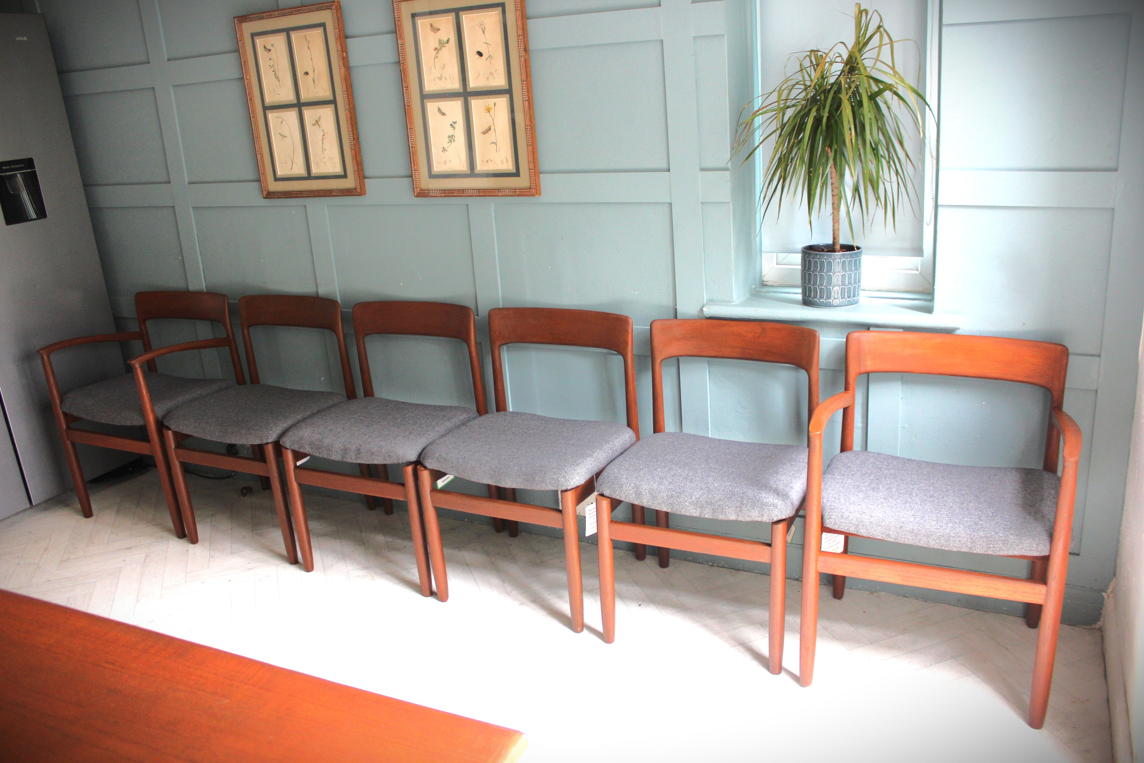 Vintage John Herbert teak table and chairs set from A Younger Ltd – retro dining furniture"