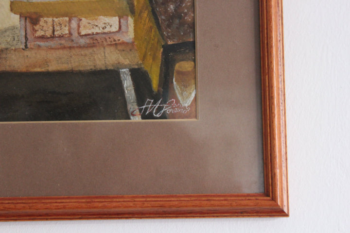 ntage_Spanish_watercolour_painting_of_an_interior_scene Sussex