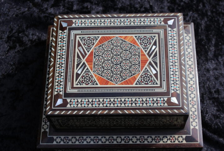 Vintage decorative music box Vintage Midcentury Sussex