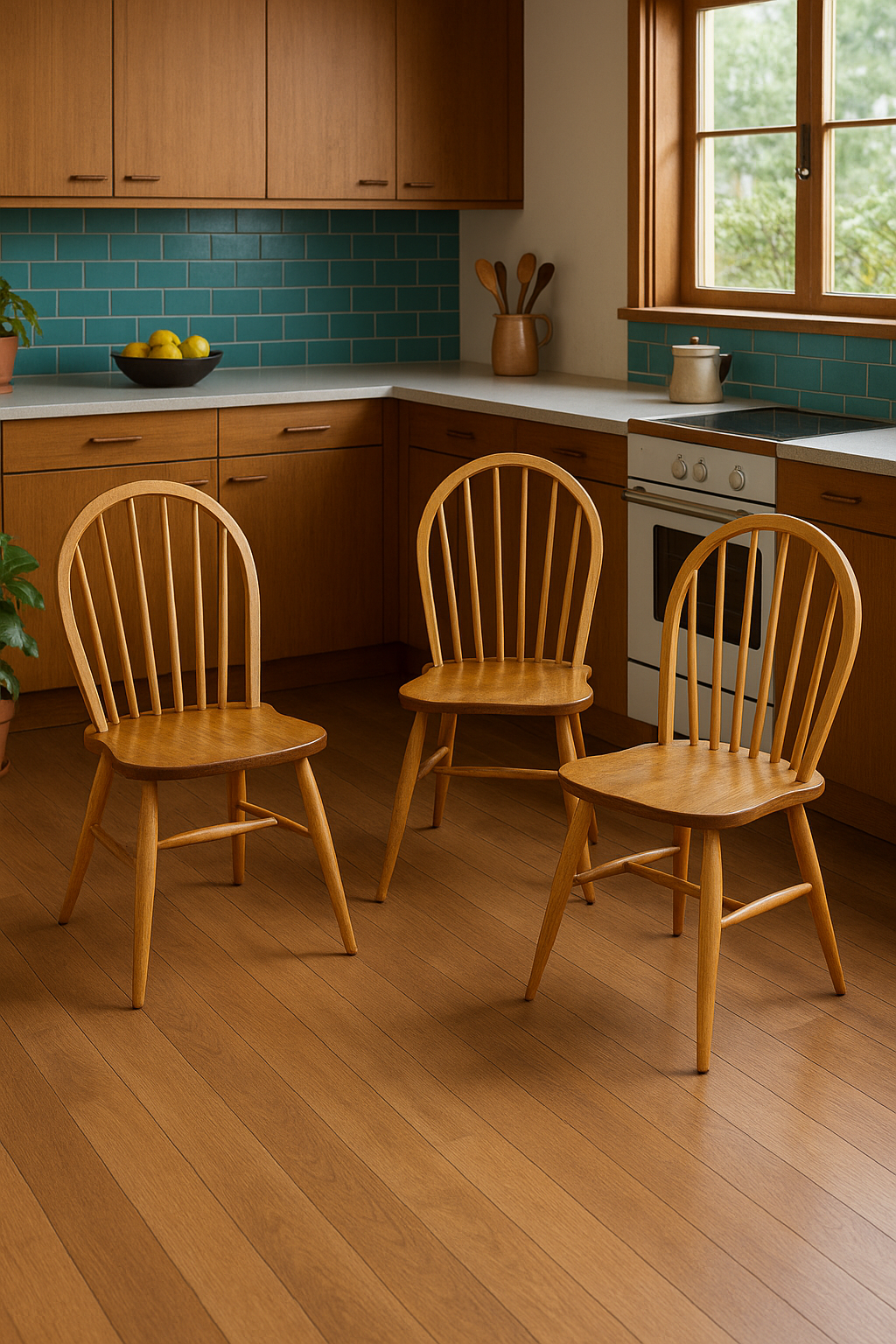 Windsor design Ercol dining chairs vintage