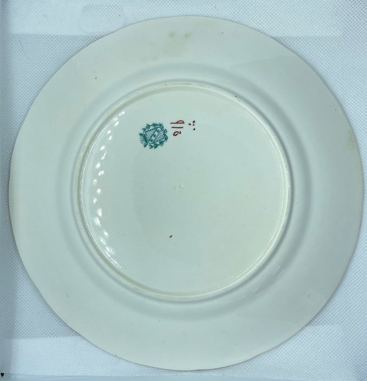 antique french sarreguemines model 216 plates