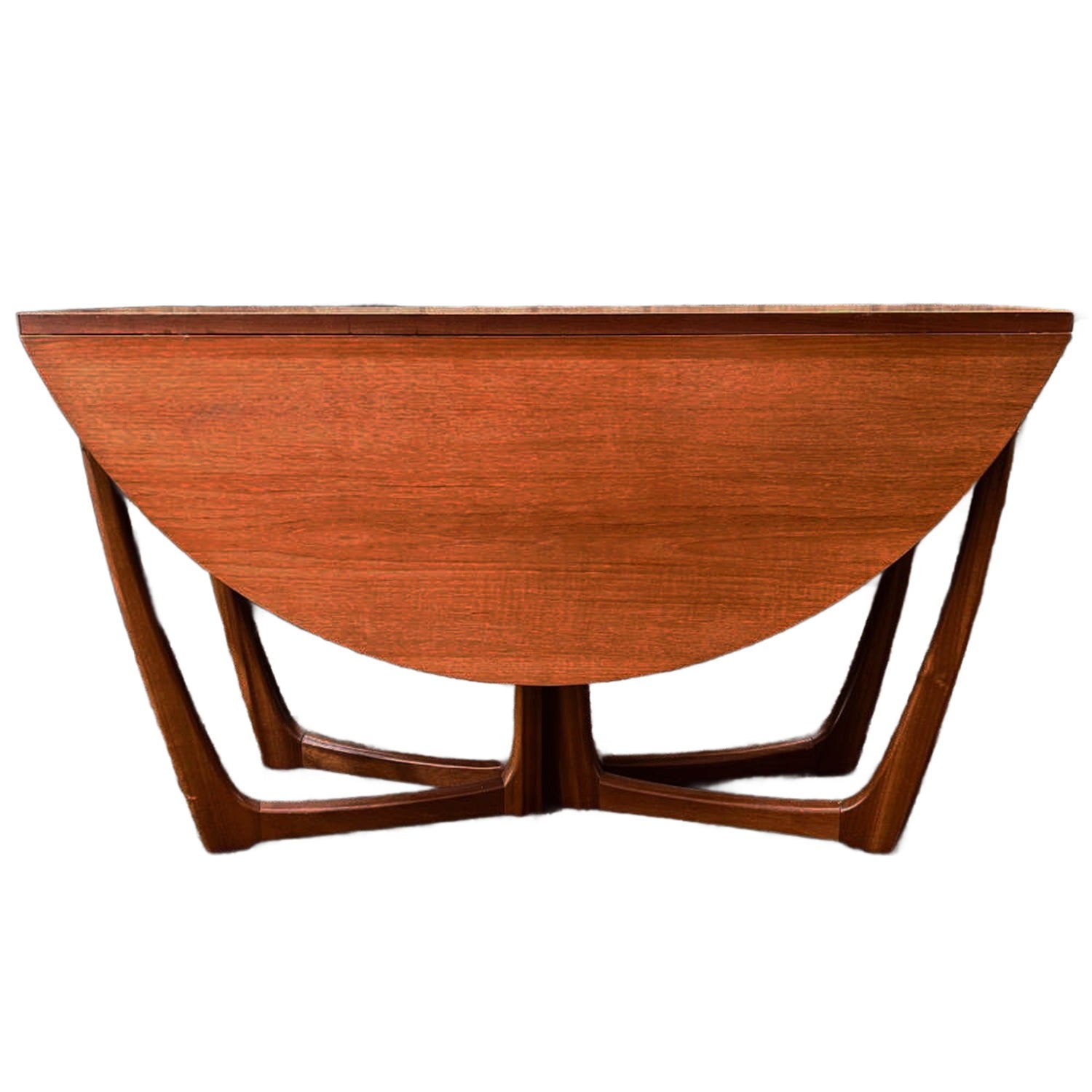 Vintage spider leg table side view