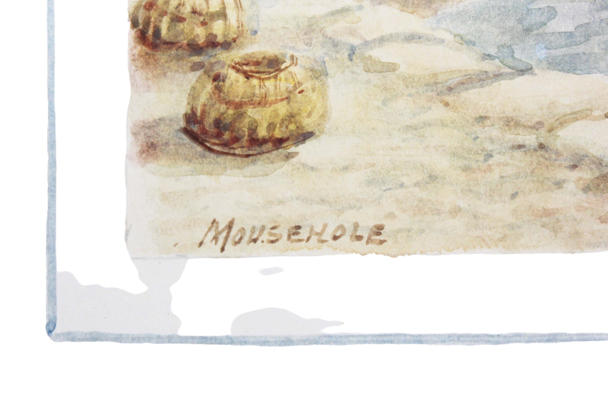 Original Watercolour of Mousehole, Cornwall