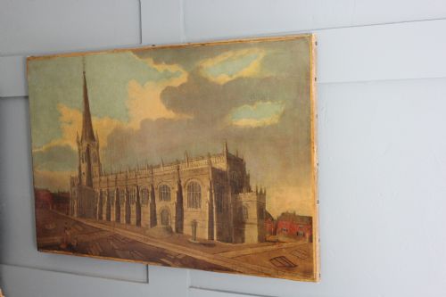 wakefield Yorkshire cathedral oil painting