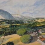 Midcentury French Giverny scene