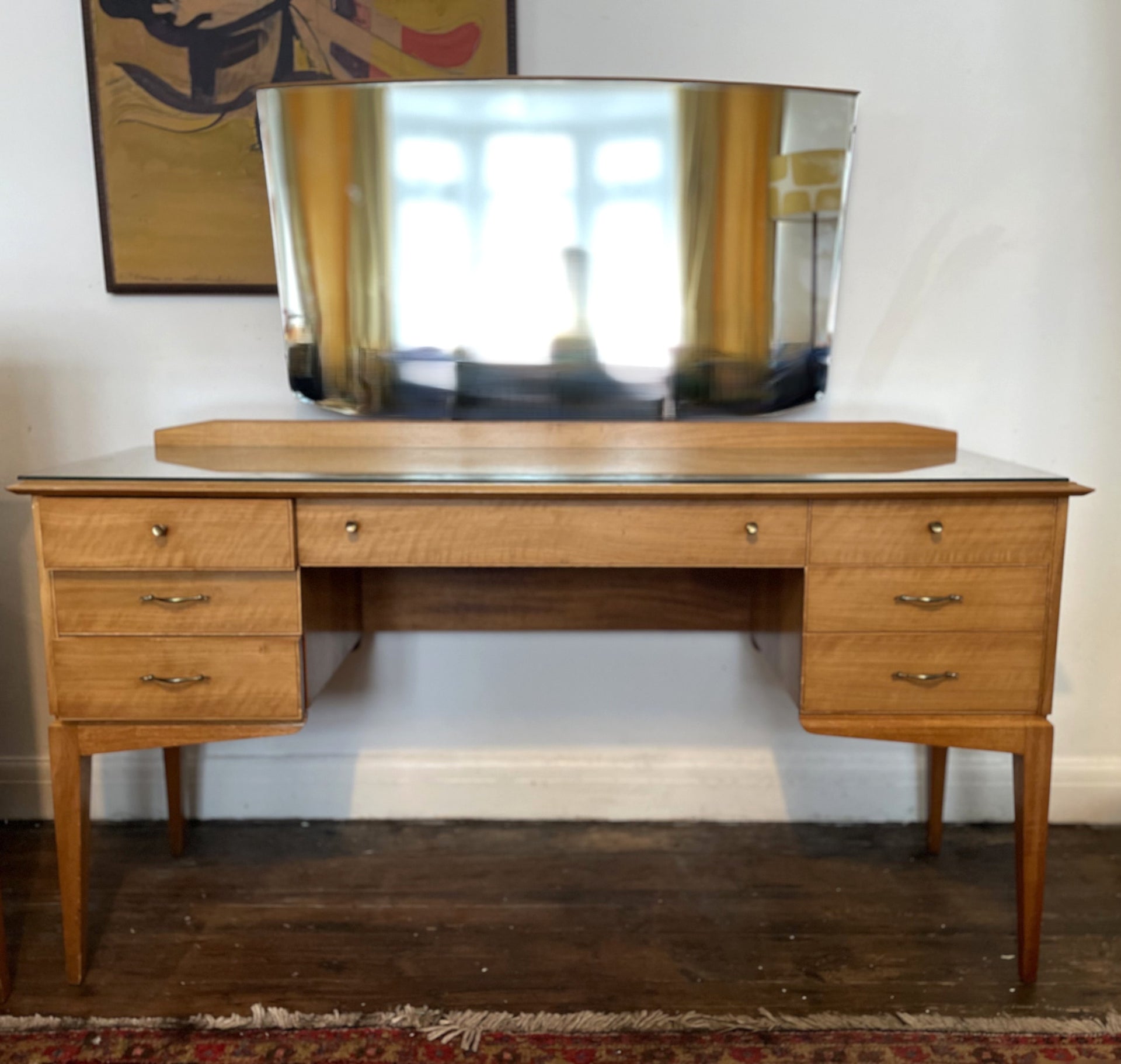 Mid-Century Walnut Dressing Table by Alfred Cox, Heal's London, 1960s