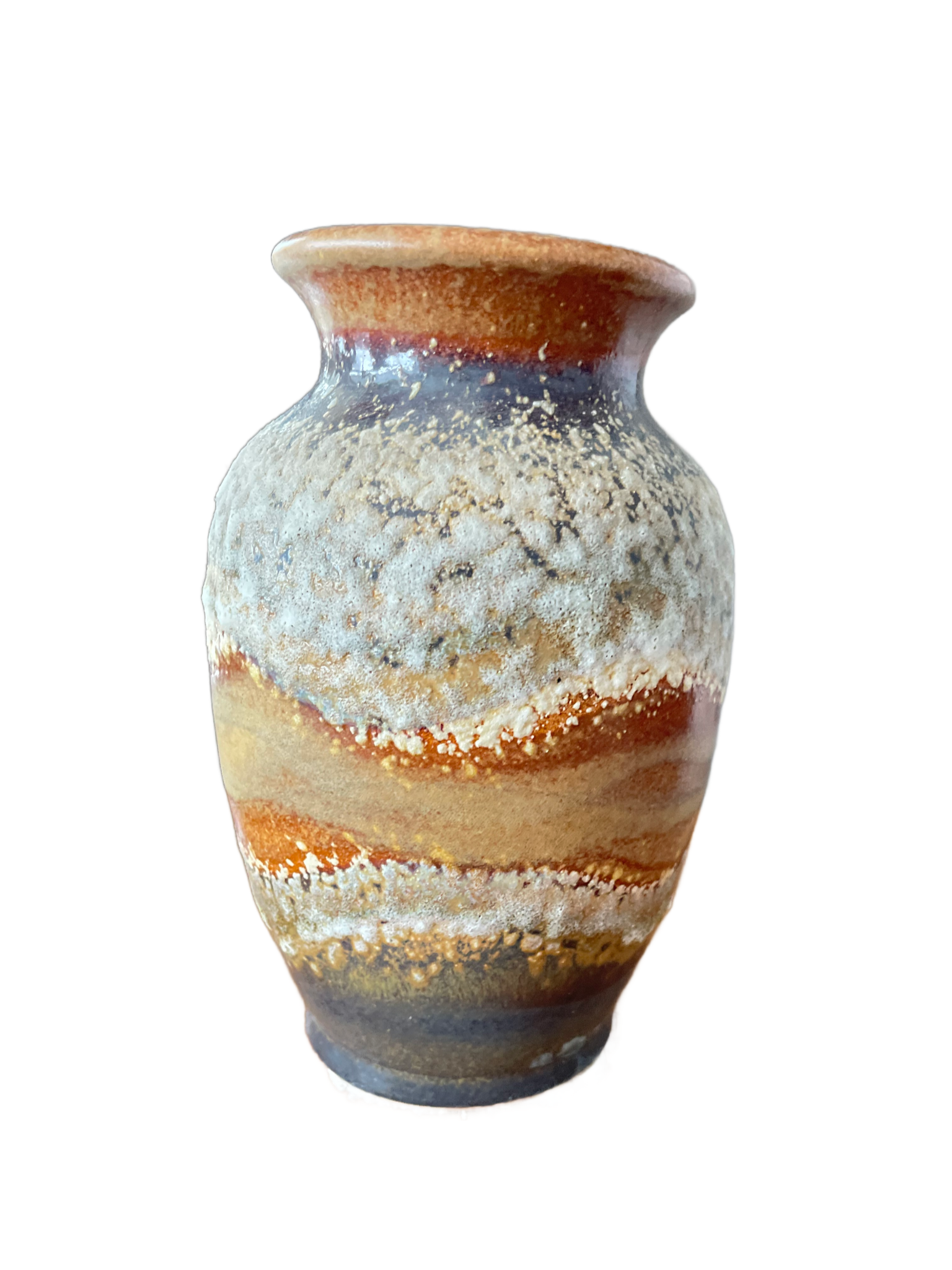 West German Lava Glaze Pottery Vase – Model 481/18 – Mid-Century Ceramic